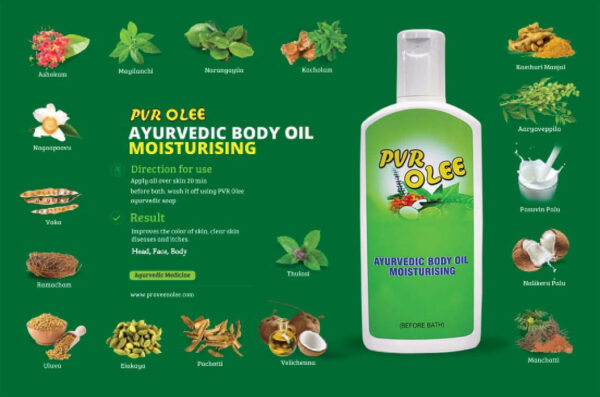 PVR Olee ayurvedic body oil moisturising