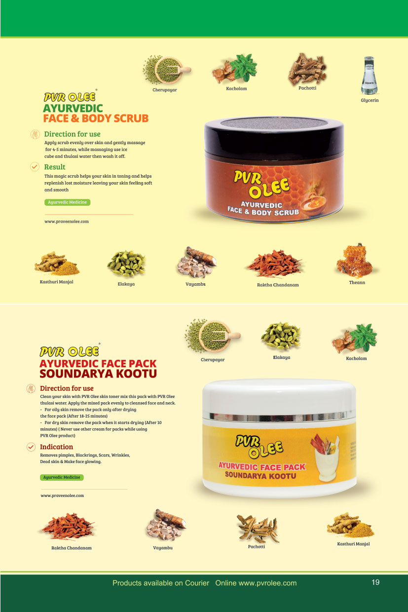 PVR OLEE Skin & Hair Care Products