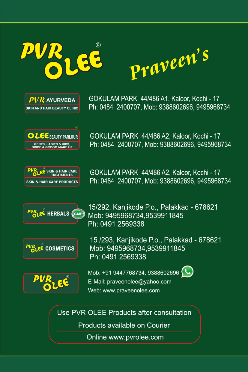 PVR OLEE Skin & Hair Care Products