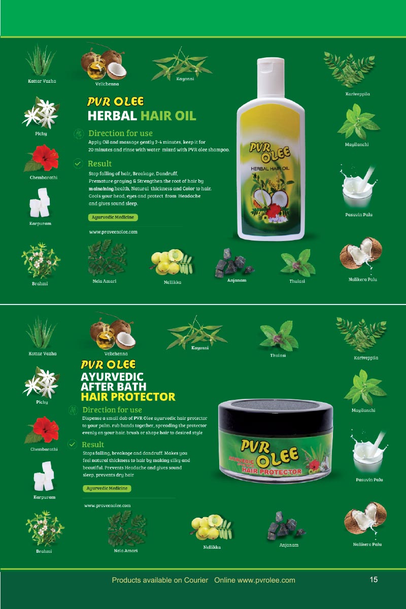 PVR OLEE Skin & Hair Care Products