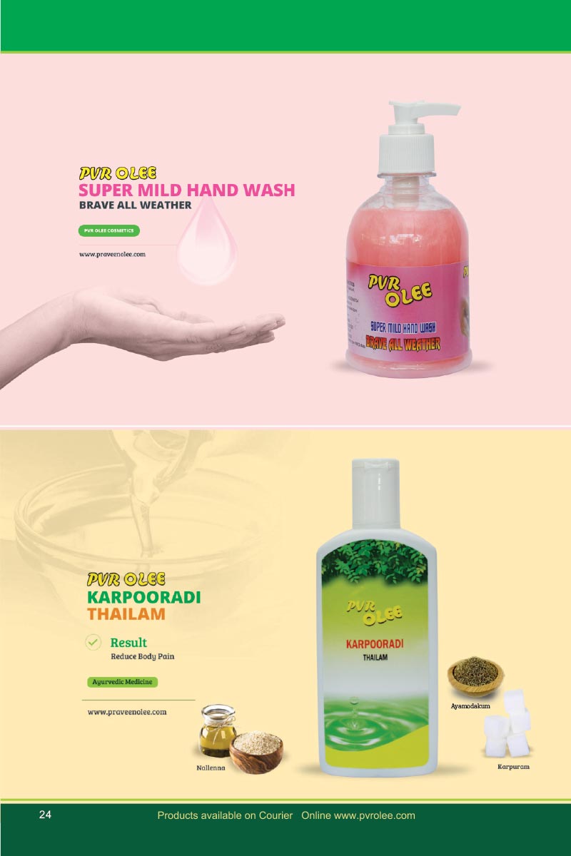 PVR OLEE Skin & Hair Care Products